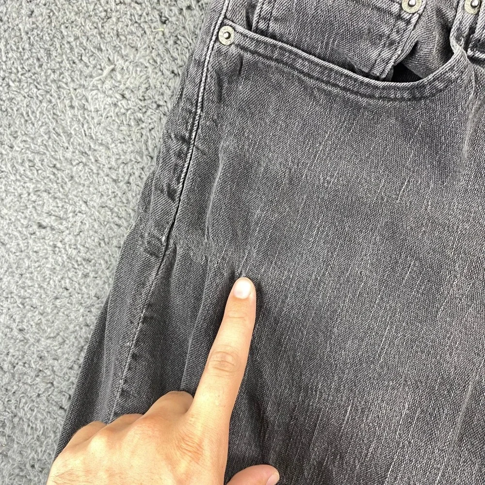 Levis 505 Regular Fit Jeans Mens W40 L30 Gray Denim‎ Pants